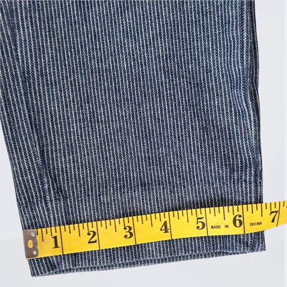 Banana Republic Avery Striped Ankle Pinstripe Pants Sz 4 Career Office Siren - Picture 6 of 8